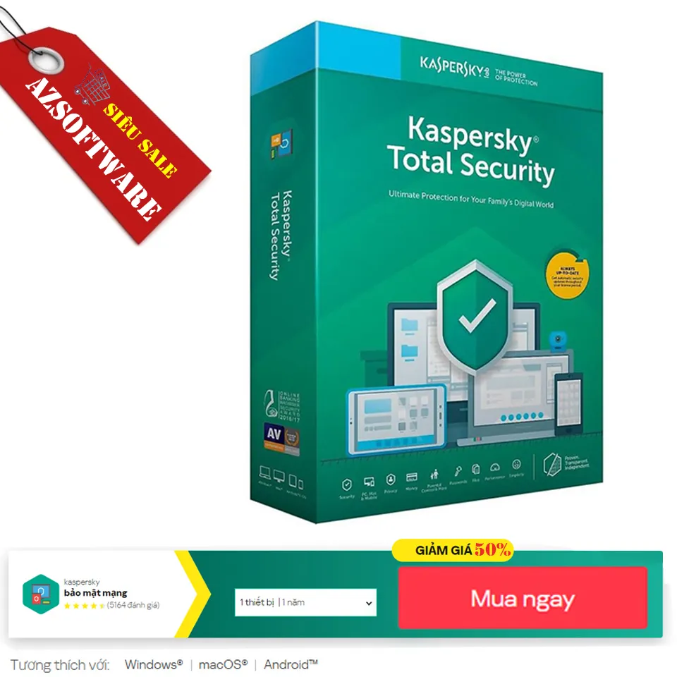 Key - Phần Mềm Diệt Virut Kaspersky Total Security 2023 |Hỗ Trợ Gửi Key  Online|(Hỗ Trợ Kh Online) | Lazada.Vn