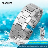 “：{ Stainless Steel Watch Band  For Cartier Tank Solo Claire Mens And Womens Fine Steel Watch Strap 20 22Mm