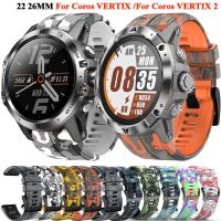 （Bar watchband）สายนาฬิกาซิลิโคนลายพราง26 22มม.,สายรัดข้อมือสำหรับ Coros Vertix/ 2สำหรับ Garmin Fenix 6X 6 Pro 5X 5 7X 7สายรัดข้อมือปลดเร็ว