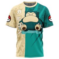 2023เสื้อยืด NewSnorlax Attack Pokemon