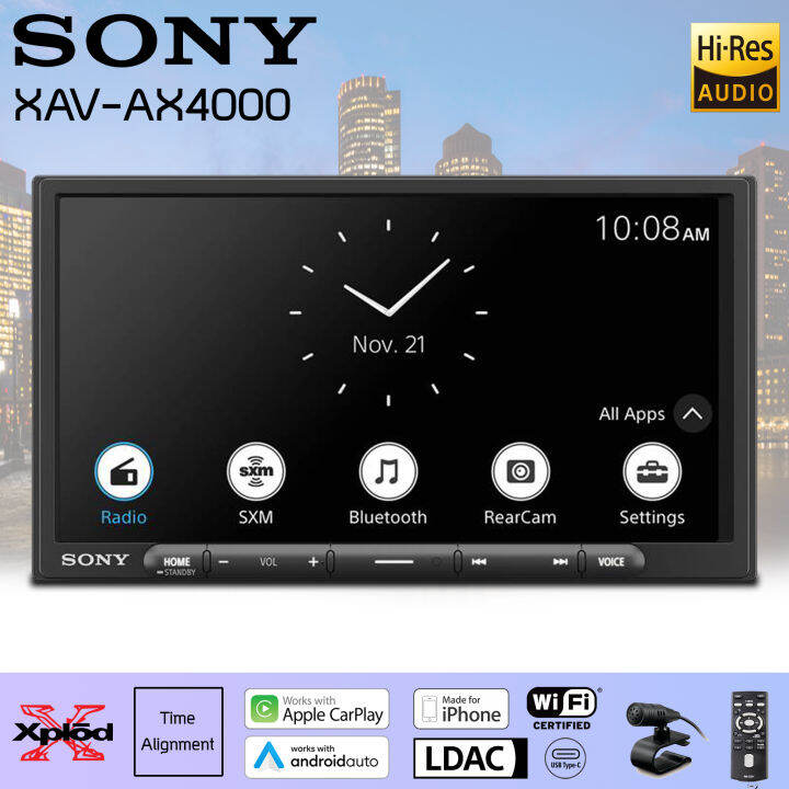 วิทยุติดรถยนต์-วิทยุ-2-din-ติดรถยนต์-sony-รุ่นxav-ax4000-รุ่นใหม่new-model2022-จอ6-95-เครื่องเสียงรถยนต์เสียงดีมาก