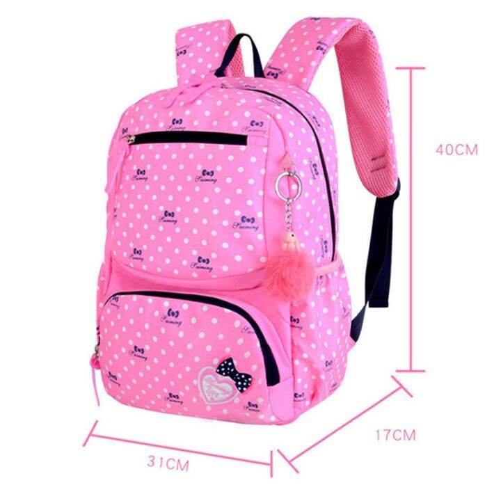 3pcs-set-dot-printing-school-bags-backpack-schoolbag-fashion-kids-lovely-backpacks-for-children-girls-school-student-mochilas