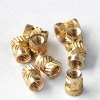 100/50pcs M3 M3x5.7-OD4.6 Brass Insert Nut Hot Melt Knurled Thread Embedment Heat Inserts Copper Nut Embed Holes for Plastic