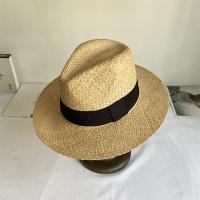 [hot]Summer Natural Raffia Sun Hat For Women Men Wide Brim Fashion Jazz Outdoor Vacation Beach Hat Panama