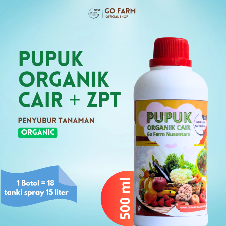 Go Farm Pupuk Organik Cair Serba Guna Plus Zpt Cc Lazada Indonesia