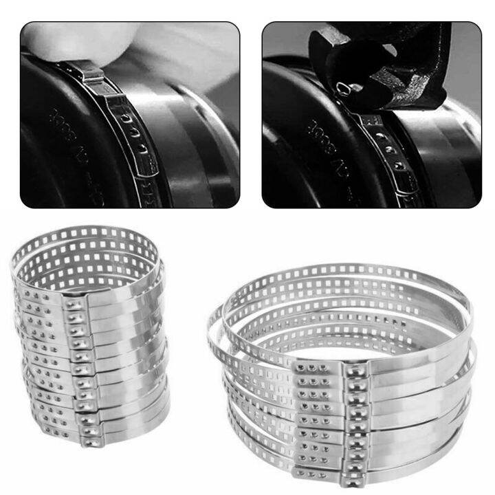 Car Clamps Drive Shaft CV Boot Clamps Kit Adjustable Stainless Steel