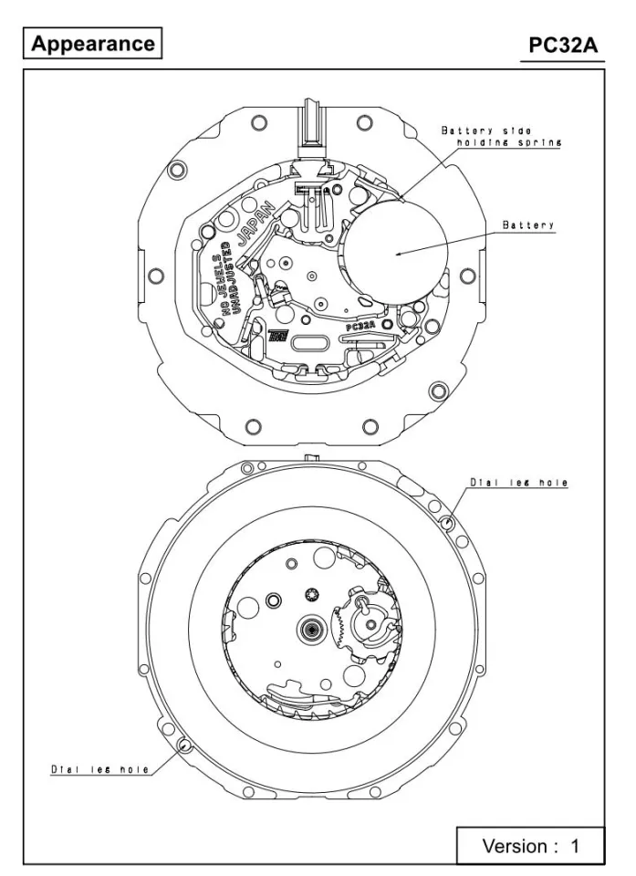 Pc32a movement outlet