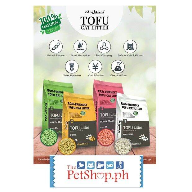 Vast Forest TOFU Cat Litter 6L Lazada PH