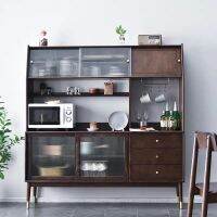 QGF 1ชิ้นชุด Prodgf หรูหรา Ins บ้านไม้ตู้ครัว Sideboard