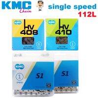 KMC S1/HV408/HV410 Chain Single Speed/6S Chains Urban Leisure Bike Folding Bcycle chain 112 Links GOLDEN/SILVER Bicycle Chain