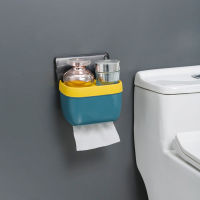 Toilet Paper Holder With Shelf Toilet Tissue Carrier Household Roll Towel Box Pumping Paper Towel Rack Paper Carrier Holder