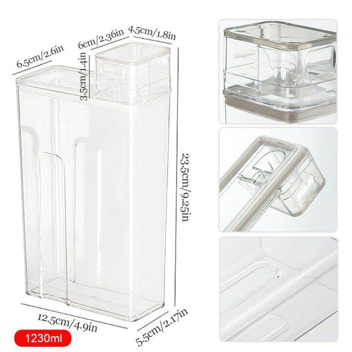 Refillable Laundry Soap Dispenser Empty Containers For Laundry Powder