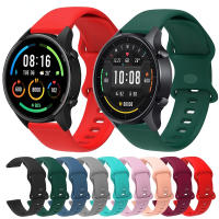 สายนาฬิกาซิลิโคนสำหรับ Xiaomi Mi Watch เปลี่ยนสีได้22มม. สายนาฬิกาสำหรับ Huami Amazfit GTR 2 2e /Gtr 47มม.