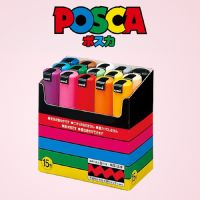 Uni Posca Paint Marker Pen 8/15 Color Acrylic Draw Stationery Plumones маркеры Poster Advertising Graffiti Comic Art Supplies