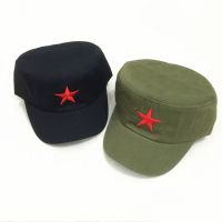 HOT★Communist Cap Caps Hats Men Red Star Army Cap Party Men International Brigades Flat Top Cool Army Military Hat Caps Man