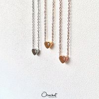 Mini heart 14k necklace. (สร้อยคองานชุบ 14k สแตนเลส สวย ทน เงา จี้หัวใจสไตล์มินิมอล)