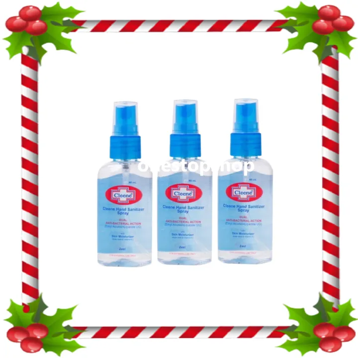 Cleene Hand Sanitizer Zest Spray 60mL x3 Lazada PH