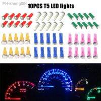 10PCS T5 LED Lights W1.2W W3W LED Car Interior Light Auto Side Wedge Dashboard Gauge Instrument Lamp Bulb 4014 LED Super Bright