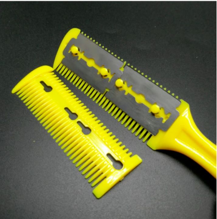 yf-multicolor-hair-cut-barber-styling-scissor-razor-magic-blade-combs-kit-double-sided-scissors-hairdressing-tools-black