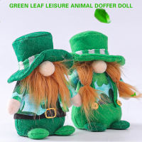 TAC St.patrick S Day Ornament ตุ๊กตาผ้ากำมะหยี่ไร้หน้าตาตามฤดูกาลตุ๊กตาแคระป่าการตกแต่งบ้านเล็กใหม่