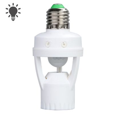 【YF】✶✟❃  100-240V E27 Lamp Holder Socket Converter With PIR Sensor Ampoule Base Bulb