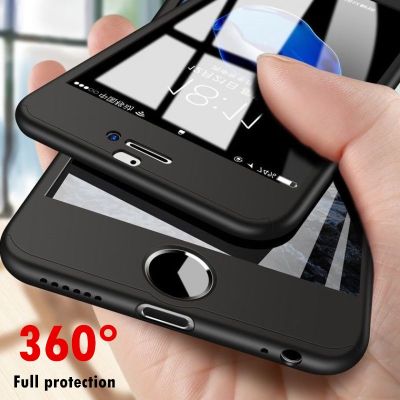 Luxury 360 Full Protection Phone Case For iPhone 6 6s Xs Max XR X Coque Case For iPhone 6 12 7 8 Plus Case 5s 13 11 Cover Glass