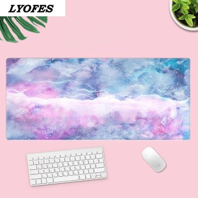 （A LOVABLE） Gaming Kawaii Desk Mats Marble StarryCutePad LagreDeskpad For Gamer HomeAccessories