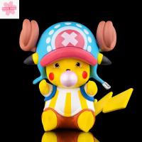 EAURA ของขวัญสำหรับเด็กหุ่นของเล่นขนาดเล็ก,หุ่นฟิกเกอร์แอ็กชัน Chopper Pikachu เครื่องประดับตุ๊กตาโมเดล