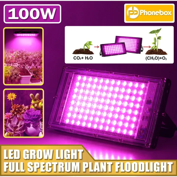 LED Grow Light AC220V 50W 100W LED Full Spectrum LED Floodlight Phyto ...