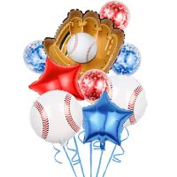 1set baseball Balloons football for Happy Birthday Party Decorations Kids Boy gifts Ball Game Theme Party Air Balloon Supplies Balloons