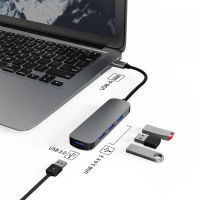 อะแดปเตอร์ฮับ Type-C  4in1  สายต่อ USB /TYPE-C  USB HUB 3.0 Type C Adapter แล็ปท็อปสำหรับ Macook iPad อุปกรณ์เสริม