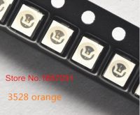 【❂Hot On Sale❂】 Vzhengsha 100ชิ้นสีส้ม/สีอำพัน1210 3528 Smd Smt Plcc-2ไฟฟ้าไฟแอลอีดีสว่างจ้าใหม่