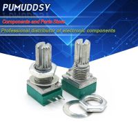 5PCS RK097N 20K single linked potentiometer B20K with a switch audio 3pin shaft 15mm amplifier sealing potentiometer WATTY Electronics