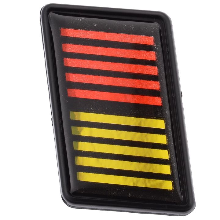 กระจังหน้าลายแถบแถบ-ralliart-1ชุดสีแดงสีเหลืองสีดำตรารถยนต์สำหรับ-mitsubishi-ralliart-emblem-อุปกรณ์ตกแต่งรถยนต์
