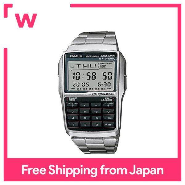 CASIO DATA BANK Data Bank Digital Watch DBC-32D-1A Men's Silver Metal ...