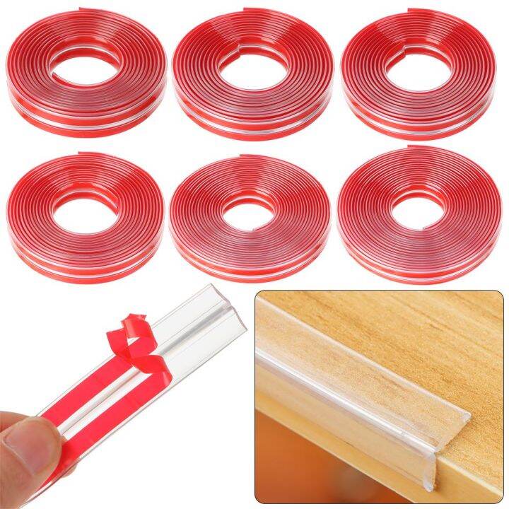 Silicone Edge Protector Strip, 6m Baby Proofing Corner Protectors For Kids  Pre-tape Adhesive Baby Safety Edge Corner Guards For Table Cabinets Drawers