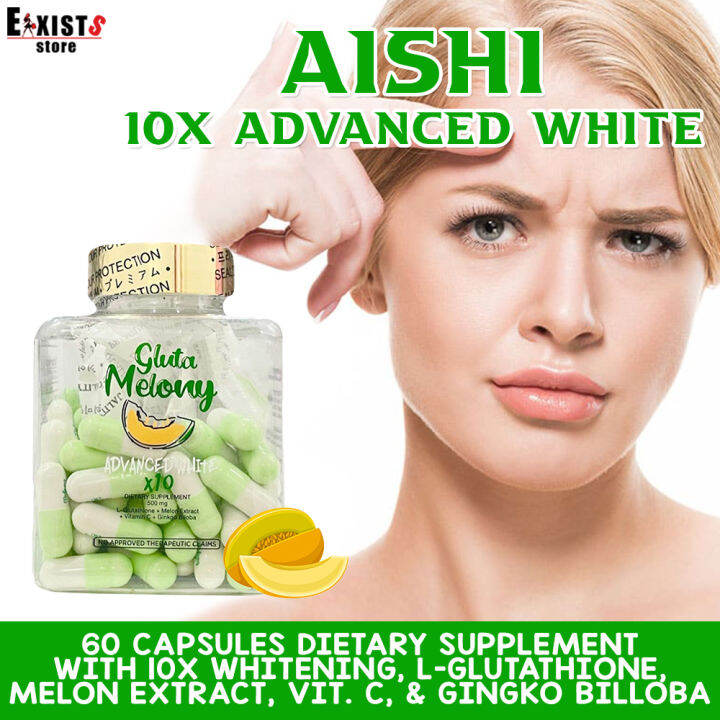 Aishi Gluta Melony 10x Advanced White 60 Capsules Japan Formulated ...