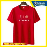 เสื้อยืด ผ้าฝ้าย พิมพ์ลาย DENMARK World Cup FIFA 30S 2022S-5XL