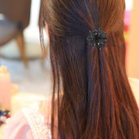 ETEREAUTY Rhinestone Claw Hair Clip Girl Flower Hair Claw Clip ตกแต่งคลิปกรงเล็บดอกไม้ขนาดเล็ก