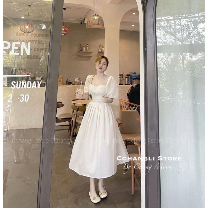 cute-long-sleeve-midi-dress-smooth-linen-guangzhou