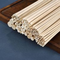 Round Wooden Stick 300mm Long DIY Wood Handmade 3/4/6/8/10/12/14mm Diameter Durable Dowel Building Model Woodworking Tool