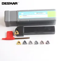 1PC DESKAR SER1010H11 SEL1010H11 SER1212H11 SEL1212H11 CNC Threading Turning Toolholder +10PCS 11ER 11IR ชุดกลึงเครื่องมือกลึง