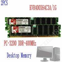 2GB 2X1GB PC3200 DDR 400Mhz 184PIN DIMM RAM หน่วยความจำสำหรับเดสก์ท็อป KVR400X64C3A/1G