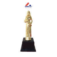 [ทำโลโก้ฟรี] ถ้วยรางวัลนางงาม Women Award รางวัลยอดเยี่ยมหญิงสีทอง ความสูง 21 cm ของที่ระลึก รางวัล ของขวัญ ทำข้อความ ผูกริบบิ้นฟรี พร้อมส่ง