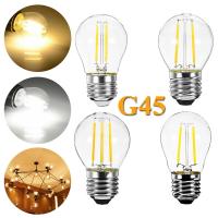 E27 LED Edison Bulb G45 Filament Light Bulbs 2W 4W 6W Instead Incandescent Lamp AC 220V Cold / Warm White