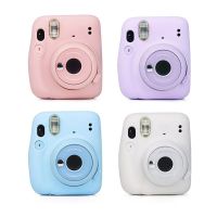 เคสซิลิโคนสำหรับกล้องสำหรับ Fujifilm Instax Mini11 Mini 11ปลอกฝาครอบป้องกันนิ่มสีทึบรอยขีดข่วนเคสปกป้อง LP-0445