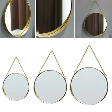  Bathroom Mirrors Compact Mirror Gold Round, Wall Mount