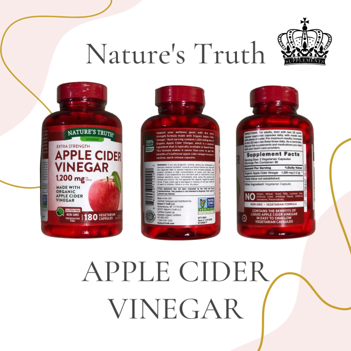 queensupplements Nature's Truth Extra Strength Apple Cider Vinegar