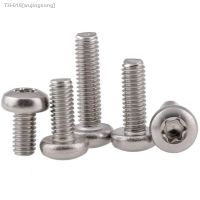 ✷▼❈ 5-50PCS M1.4M1.6 M2 M2.5 M3 M3.5 M4 M5 M6 M8 304 Stainless Steel GB2672 Six-Lobe Torx Pan Screw Six Lobe Round Head Bolt