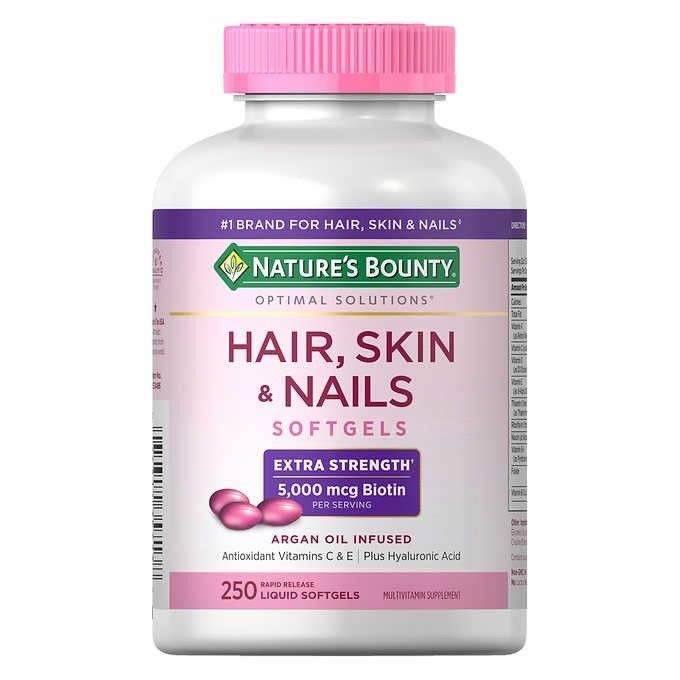 วิตามินเล็บ-ผม-natures-bounty-hair-skin-and-nails-เร่งผมยาว-ลดผมร่วง-ดูแลผิว-เล็บ-ขนาด-250-เม็ด-นำเข้า-usa